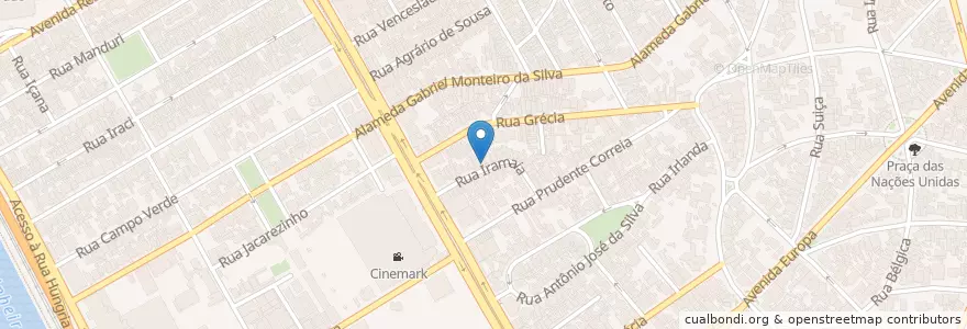 Mapa de ubicacion de Shopping Iguatemi en Brezilya, Güneydoğu Bölgesi, Сан Паулу, Região Geográfica Intermediária De São Paulo, Região Metropolitana De São Paulo, Região Imediata De São Paulo, Сан Паулу.