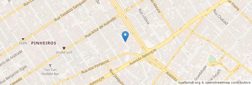 Mapa de ubicacion de 284 - Francisco Leitão en ブラジル, 南東部地域, サンパウロ, Região Geográfica Intermediária De São Paulo, Região Metropolitana De São Paulo, Região Imediata De São Paulo, サンパウロ.