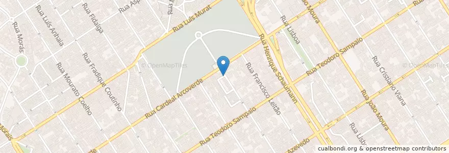 Mapa de ubicacion de 112. Cônego Eugênio Leite en ブラジル, 南東部地域, サンパウロ, Região Geográfica Intermediária De São Paulo, Região Metropolitana De São Paulo, Região Imediata De São Paulo, サンパウロ.