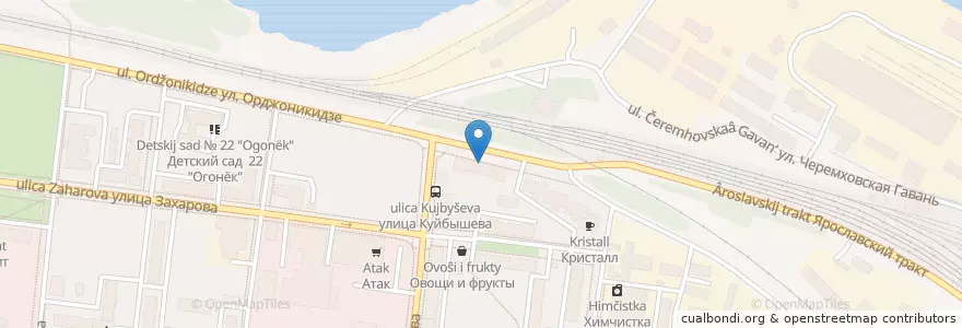 Mapa de ubicacion de Детская поликлиника en Russia, Distretto Federale Centrale, Oblast' Di Jaroslavl', Рыбинский Район, Городской Округ Рыбинск.