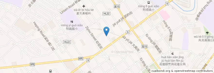 Mapa de ubicacion de 花草空間 en Тайвань, Тайвань, Хуалянь, Хуалянь.