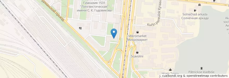 Mapa de ubicacion de ВТБ en Rusia, Distrito Federal Central, Москва, Северо-Восточный Административный Округ, Останкинский Район.