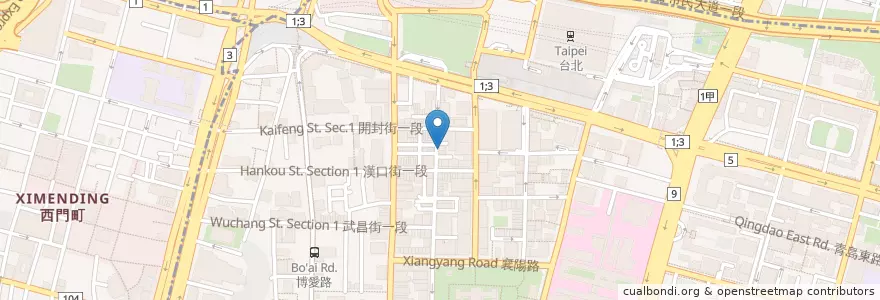 Mapa de ubicacion de 好味港式燒臘 en Taiwan, New Taipei, Taipei, Zhongzheng District.