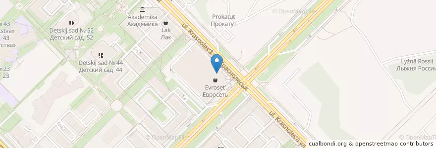 Mapa de ubicacion de Paul Bakery en Russia, Уральский Федеральный Округ, Свердловская Область, Городской Округ Екатеринбург.