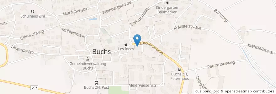 Mapa de ubicacion de Dr. Graf en Switzerland, Zurich, Bezirk Dielsdorf, Buchs (Zh).