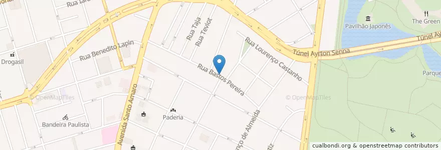 Mapa de ubicacion de Rua Bastos Pereira en ブラジル, 南東部地域, サンパウロ, Região Geográfica Intermediária De São Paulo, Região Metropolitana De São Paulo, Região Imediata De São Paulo, サンパウロ.