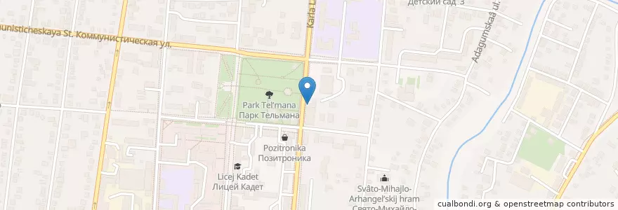 Mapa de ubicacion de Marilyn en روسيا, منطقة فيدرالية جنوبية, منطقة كراسنودار, Крымский Район, Крымское Городское Поселение.