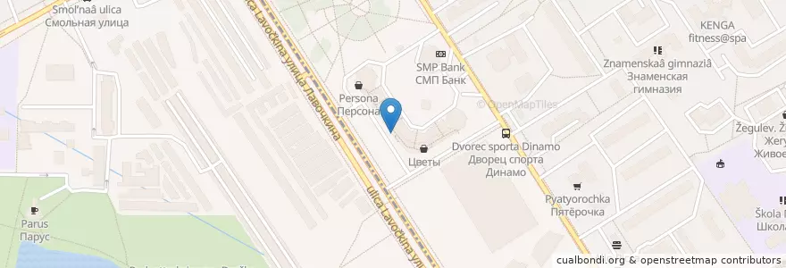 Mapa de ubicacion de Сбербанк en Rússia, Distrito Federal Central, Москва, Северный Административный Округ, Головинский Район.