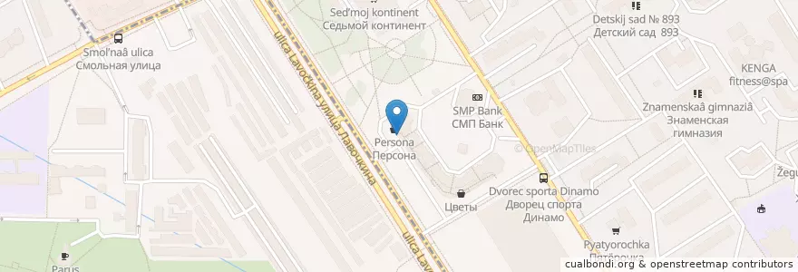 Mapa de ubicacion de Фортепиано en 러시아, Центральный Федеральный Округ, Москва, Северный Административный Округ, Головинский Район.