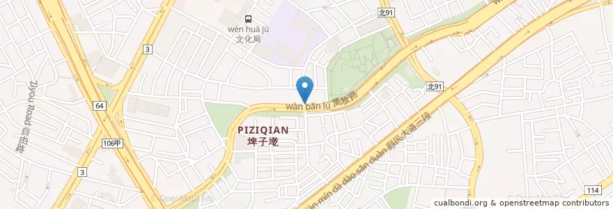 Mapa de ubicacion de 海釣船餐廳 en 臺灣, 新北市, 板橋區.