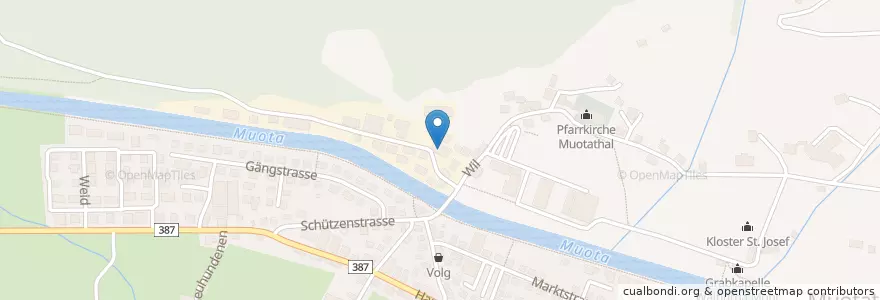 Mapa de ubicacion de Theater Muotathal en Schweiz/Suisse/Svizzera/Svizra, Schwyz, Schwyz, Muotathal.