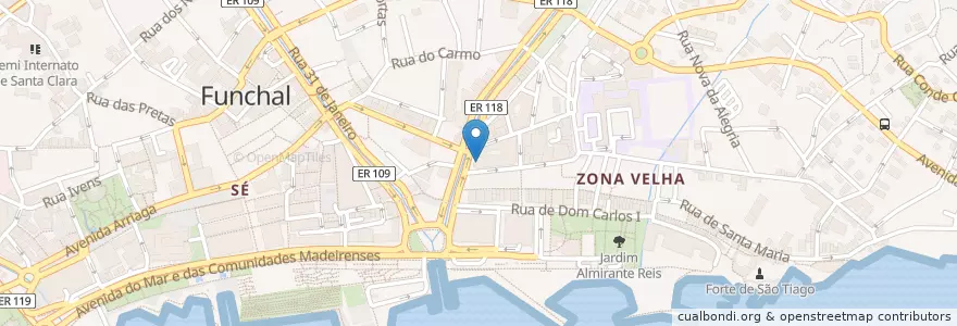 Mapa de ubicacion de Mercado das Tapas en Portogallo, Funchal (Santa Maria Maior).