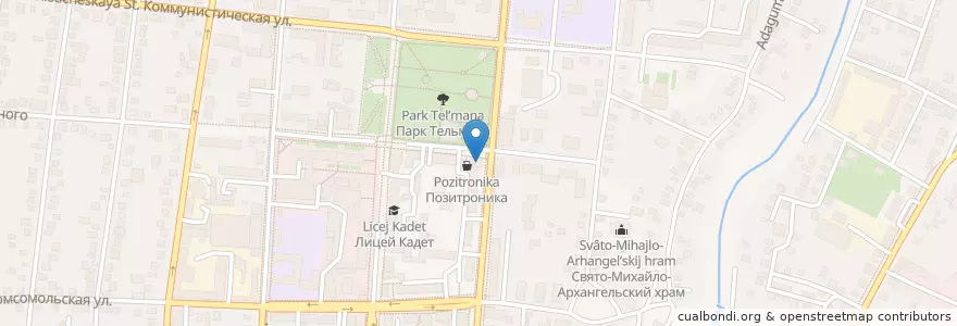 Mapa de ubicacion de Молодёжка en Russia, South Federal District, Krasnodar Krai, Krymsky District, Крымское Городское Поселение.