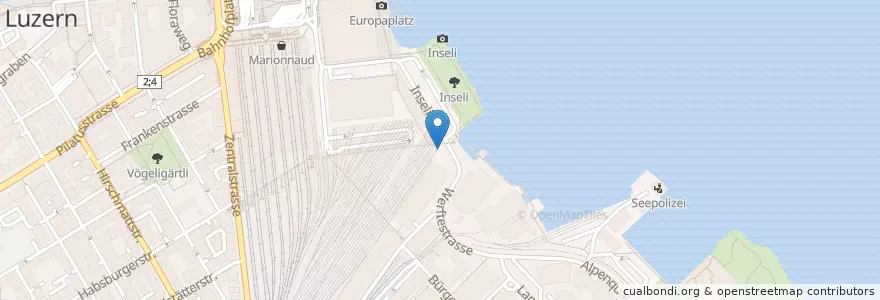 Mapa de ubicacion de Radisson SAS en Svizzera, Lucerna, Luzern.