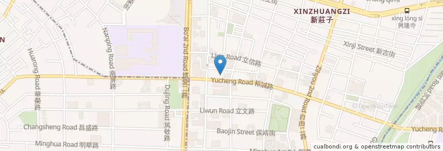 Mapa de ubicacion de 喬可里餐廳 en Taiwan, Kaohsiung, 左營區.