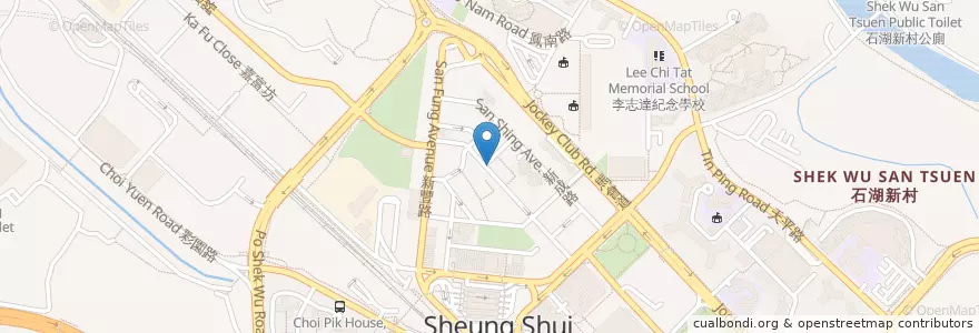 Mapa de ubicacion de 雙利找換店 en 중국, 홍콩, 광둥성, 신제, 北區 North District.