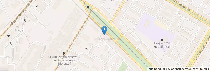 Mapa de ubicacion de Тануки en Rússia, Distrito Federal Central, Москва, Юго-Западный Административный Округ, Район Черёмушки.