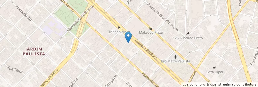 Mapa de ubicacion de Citibank en 巴西, 东南部, 圣保罗, Região Geográfica Intermediária De São Paulo, Região Metropolitana De São Paulo, Região Imediata De São Paulo, 聖保羅.