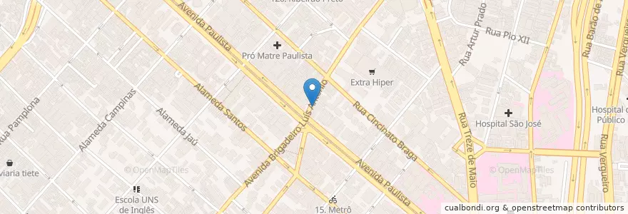Mapa de ubicacion de Drogaria São Paulo en Brasil, Región Sudeste, San Pablo, Região Geográfica Intermediária De São Paulo, Região Metropolitana De São Paulo, Região Imediata De São Paulo, San Pablo.