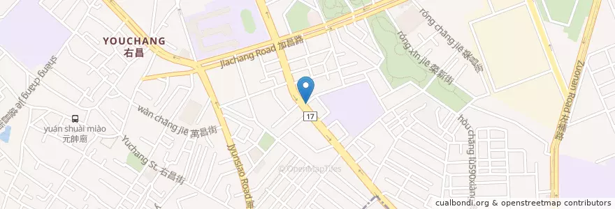 Mapa de ubicacion de 7-ELEVEN 秀昌店 en 台湾, 高雄市, 楠梓区.