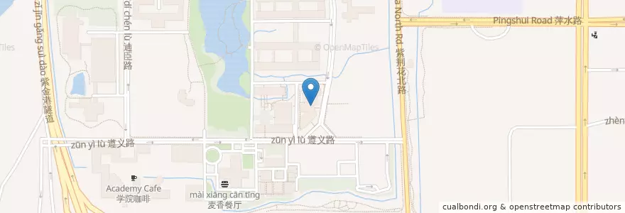 Mapa de ubicacion de 麦斯威 en 中国, 浙江省, 杭州市, 西湖区, 三墩镇.