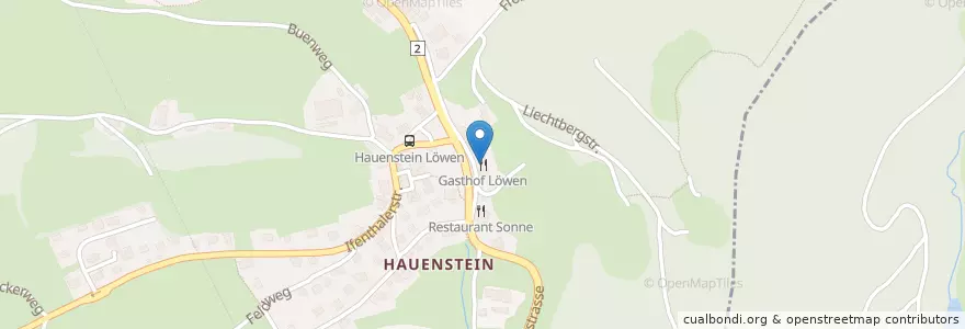 Mapa de ubicacion de Gasthof Löwen en Schweiz/Suisse/Svizzera/Svizra, Solothurn, Amtei Olten-Gösgen, Bezirk Gösgen, Trimbach.