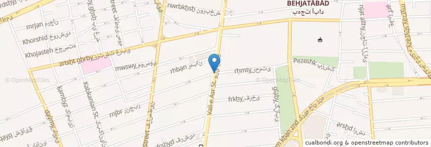 Mapa de ubicacion de مرغ سوخاری تهران en Irán, Teherán, شهرستان تهران, Teherán, بخش مرکزی شهرستان تهران.