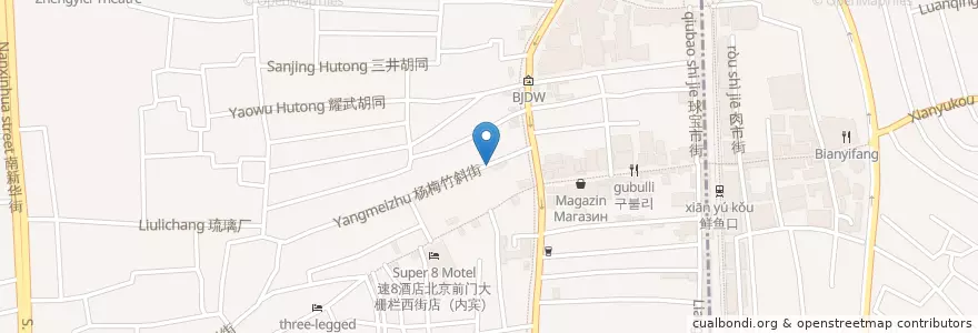 Mapa de ubicacion de 铃木食堂 en Cina, Pechino, Hebei, 西城区.