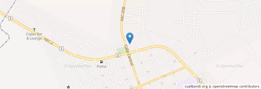 Mapa de ubicacion de Universidad Nicaragüense de Estudios Humanisticos en Nicarágua, Carazo, Jinotepe (Municipio).