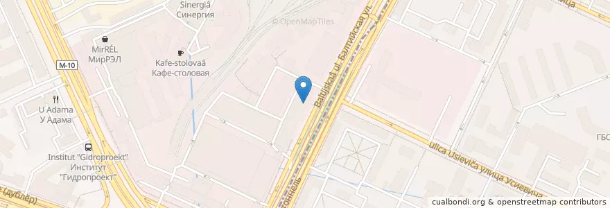 Mapa de ubicacion de Промсвязьбанк en Russia, Distretto Federale Centrale, Москва, Северный Административный Округ, Район Сокол.