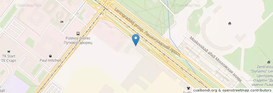 Mapa de ubicacion de Буфет-бар "Бутербург" en Rússia, Distrito Federal Central, Москва, Северный Административный Округ, Район Беговой, Район Аэропорт.