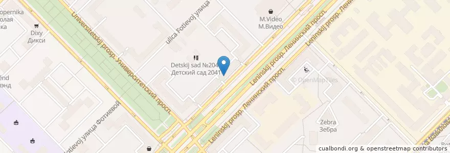 Mapa de ubicacion de Herbaveda en Rusland, Centraal Federaal District, Moskou, Юго-Западный Административный Округ, Гагаринский Район.