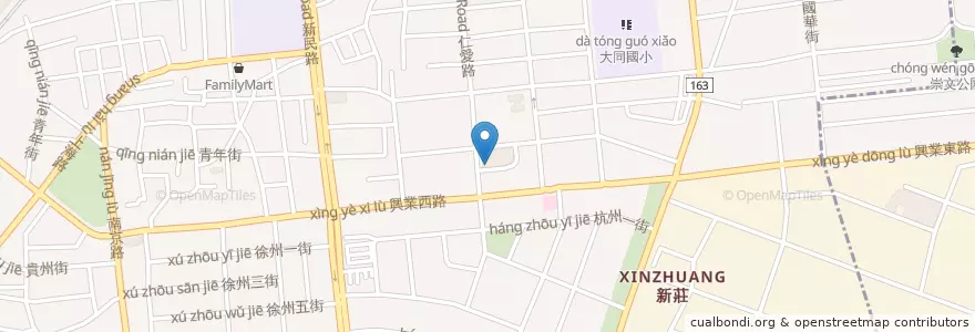 Mapa de ubicacion de 西螺便當 en 台湾, 台湾省, 嘉義市, 嘉義県, 西区.