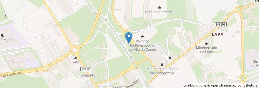 Mapa de ubicacion de GNR- Posto da Guarda Nacional Republicana de Vila do Conde en البرتغال, المنطقة الشمالية (البرتغال), Área Metropolitana Do Porto, بورتو, Vila Do Conde, Vila Do Conde.