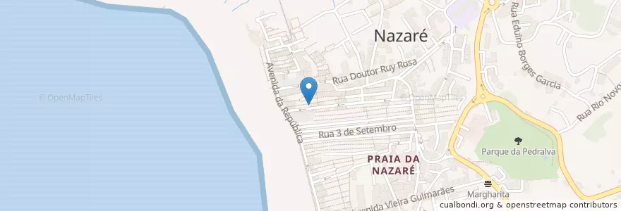 Mapa de ubicacion de Little India en Portogallo, Centro, Leiria, Oeste, Nazaré, Nazaré.