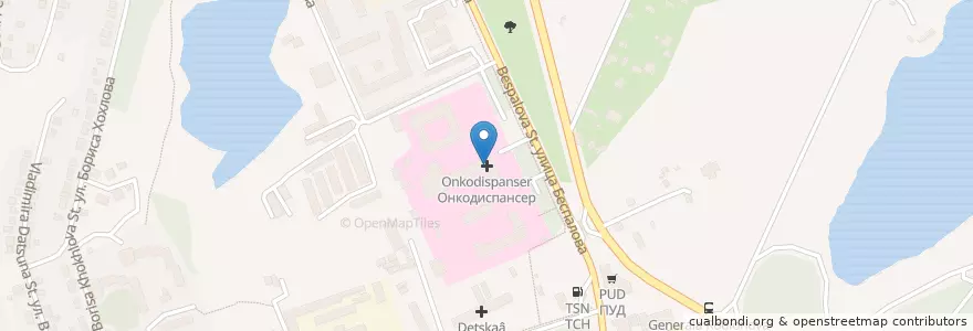 Mapa de ubicacion de Онкодиспансер en Russia, South Federal District, Autonomous Republic Of Crimea, Republic Of Crimea, Simferopol District, Simferopol Municipality Council, Simferopol (Urban Okrug).