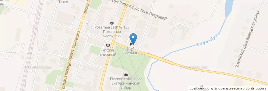 Mapa de ubicacion de Шаверма en Russland, Föderationskreis Nordwest, Oblast Leningrad, Rajon Luga, Лужское Городское Поселение.