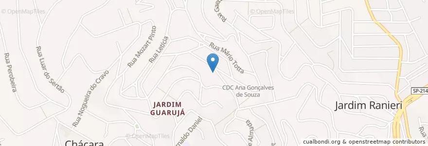 Mapa de ubicacion de UBS Jardim Guarujá en ブラジル, 南東部地域, サンパウロ, Região Geográfica Intermediária De São Paulo, Região Metropolitana De São Paulo, Região Imediata De São Paulo, サンパウロ.