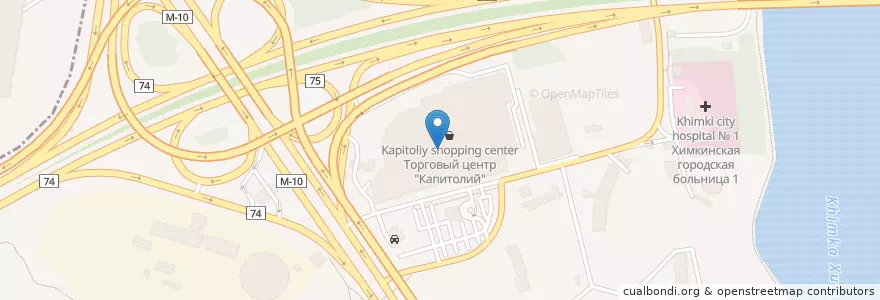 Mapa de ubicacion de Старбакс en Rusland, Centraal Federaal District, Moskou, Северный Административный Округ, Район Левобережный.