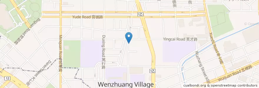 Mapa de ubicacion de 雅士小吃店 en Taiwan, Taichung, 北區.