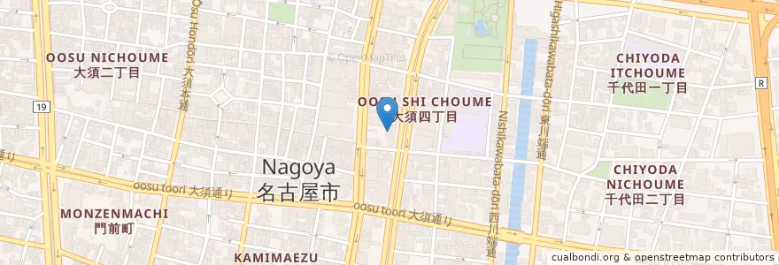 Mapa de ubicacion de もりた整形外科 en 일본, 아이치현, 나고야 시, 中区.