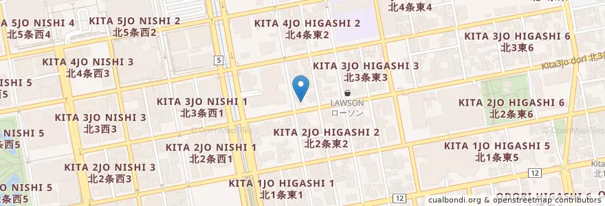 Mapa de ubicacion de おおはし en 日本, 北海道, 石狩振興局, 札幌市, 中央区.