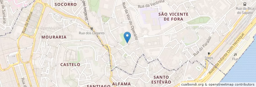 Mapa de ubicacion de Rendezvous - more than wine en پرتغال, Área Metropolitana De Lisboa, Lisboa, Grande Lisboa, لیسبون, Santa Maria Maior.