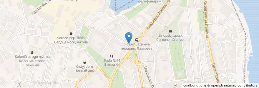 Mapa de ubicacion de BlackCat bar en ロシア, 南部連邦管区, Севастополь, Севастополь, Ленинский Район, Ленинский Округ.