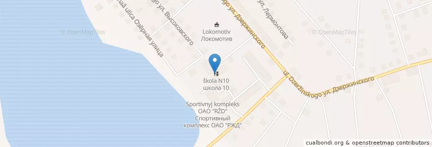 Mapa de ubicacion de школа N10 en Russland, Föderationskreis Zentralrussland, Oblast Twer, Бологовский Район, Городское Поселение Бологое.