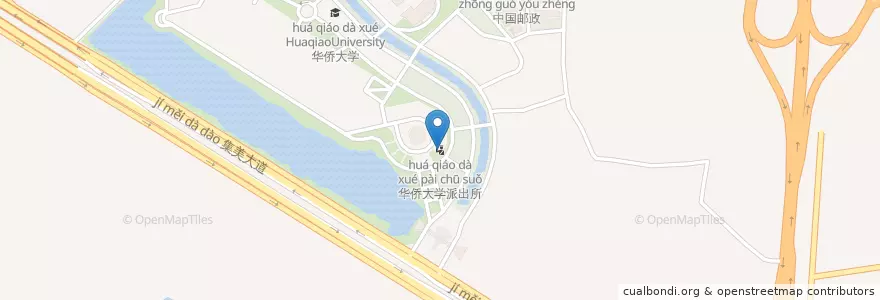 Mapa de ubicacion de 华侨大学派出所 en 中国, 福建省, 集美区.