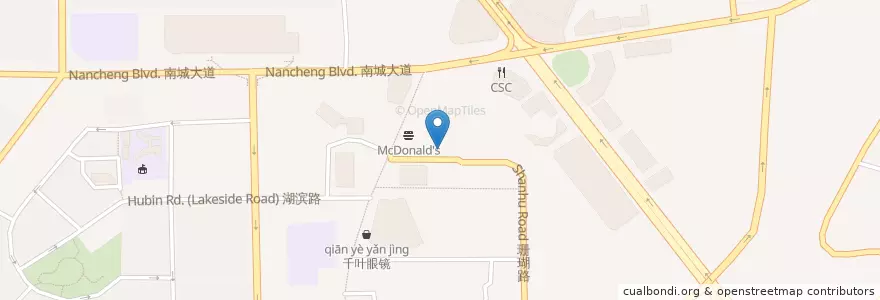 Mapa de ubicacion de 华博健康药房 en 中国, 重慶市, 重庆市中心, 南岸区.