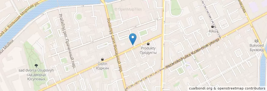 Mapa de ubicacion de Russofeel en Russia, Northwestern Federal District, Leningrad Oblast, Saint Petersburg, Адмиралтейский Район, Адмиралтейский Округ.