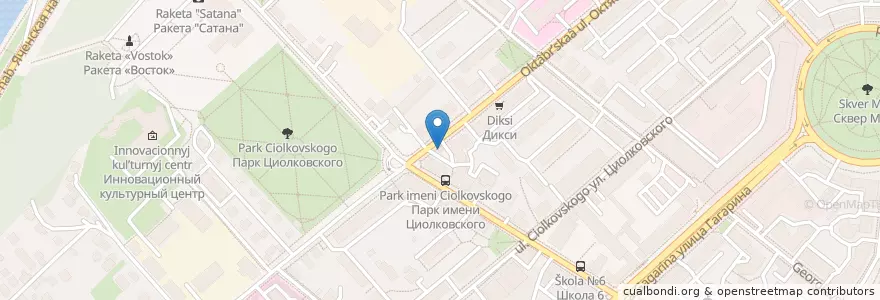 Mapa de ubicacion de Шаурма en 俄罗斯/俄羅斯, Центральный Федеральный Округ, 卡卢加州, Городской Округ Калуга.
