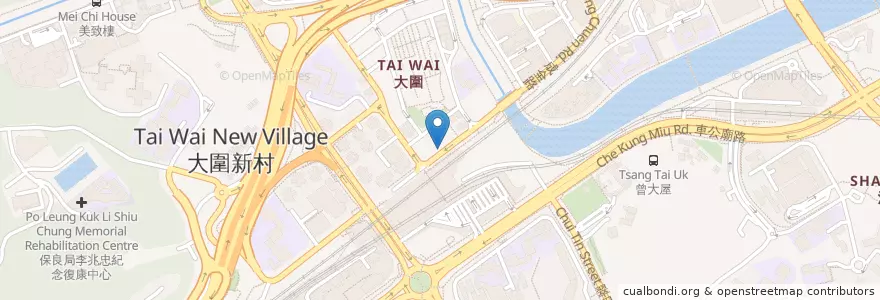 Mapa de ubicacion de 三洋餐廳 en چین, گوانگ‌دونگ, هنگ‌کنگ, 新界 New Territories, 沙田區 Sha Tin District.